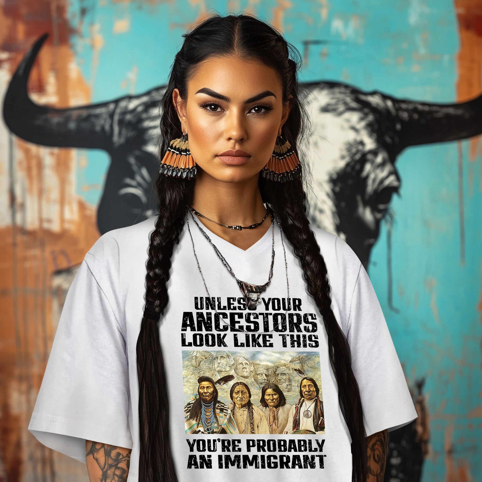 UNLESS YOUR ANCESTORS LOOK LIKE THIS YOU'RE PROBABLY AN IMMIGRANT