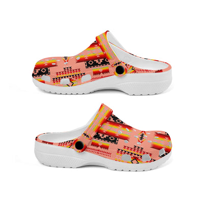 Native Pattern Clog Shoes For Adult and Kid 89174 New