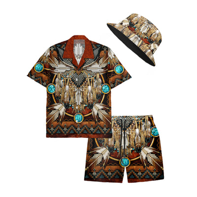 Native Buffalo Pattern Hawaiian Shirt New - 86040