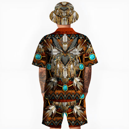 Native Buffalo Pattern Hawaiian Shirt New - 86040