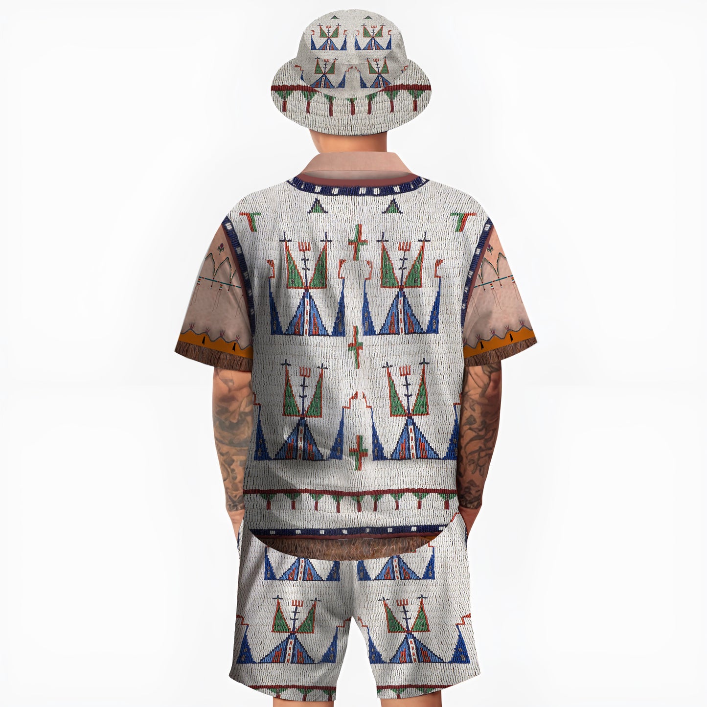 Native Pattern Hawaiian Shirt New - 86056