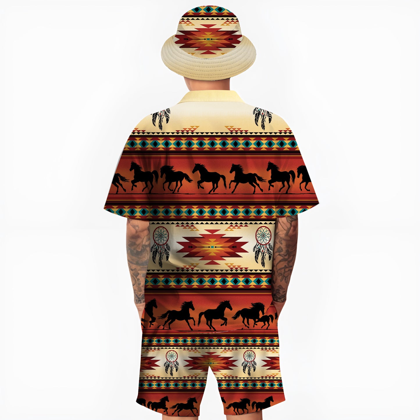 Native Pattern Hawaiian Shirt New - 86010