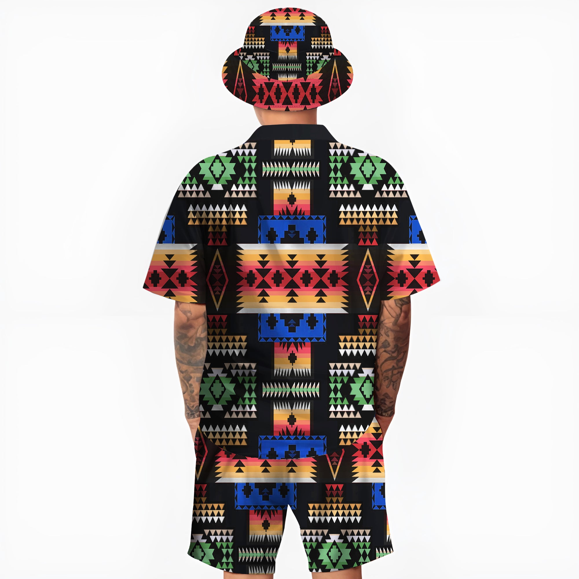 Native Pattern Hawaiian Shirt New - 86036