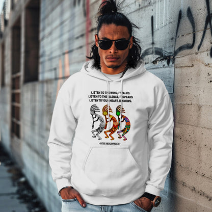 LISTEN TO THE WIND, IT TALKS. LISTEN TO THE SILENCE, IT SPEAKS LISTEN TO YOUR HEART, IT KNOWS.  - NATIVE AMERICAN PROVERB -