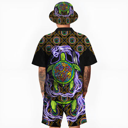 Native Turtle Pattern Hawaiian Shirt New - 86055