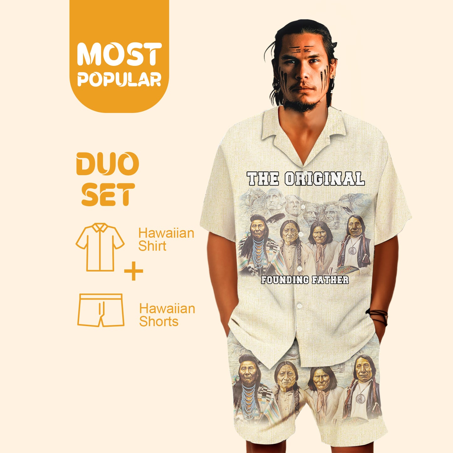 Original Founding Father Hawaiian Shirt New - 86031