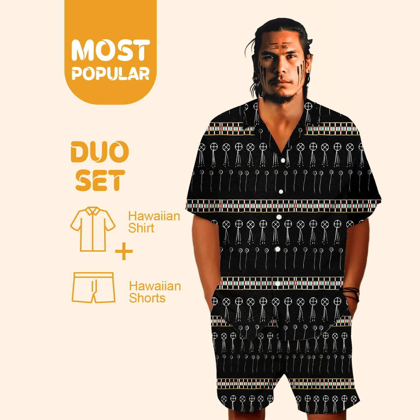 Native Pattern Hawaiian Shirt New - 86049