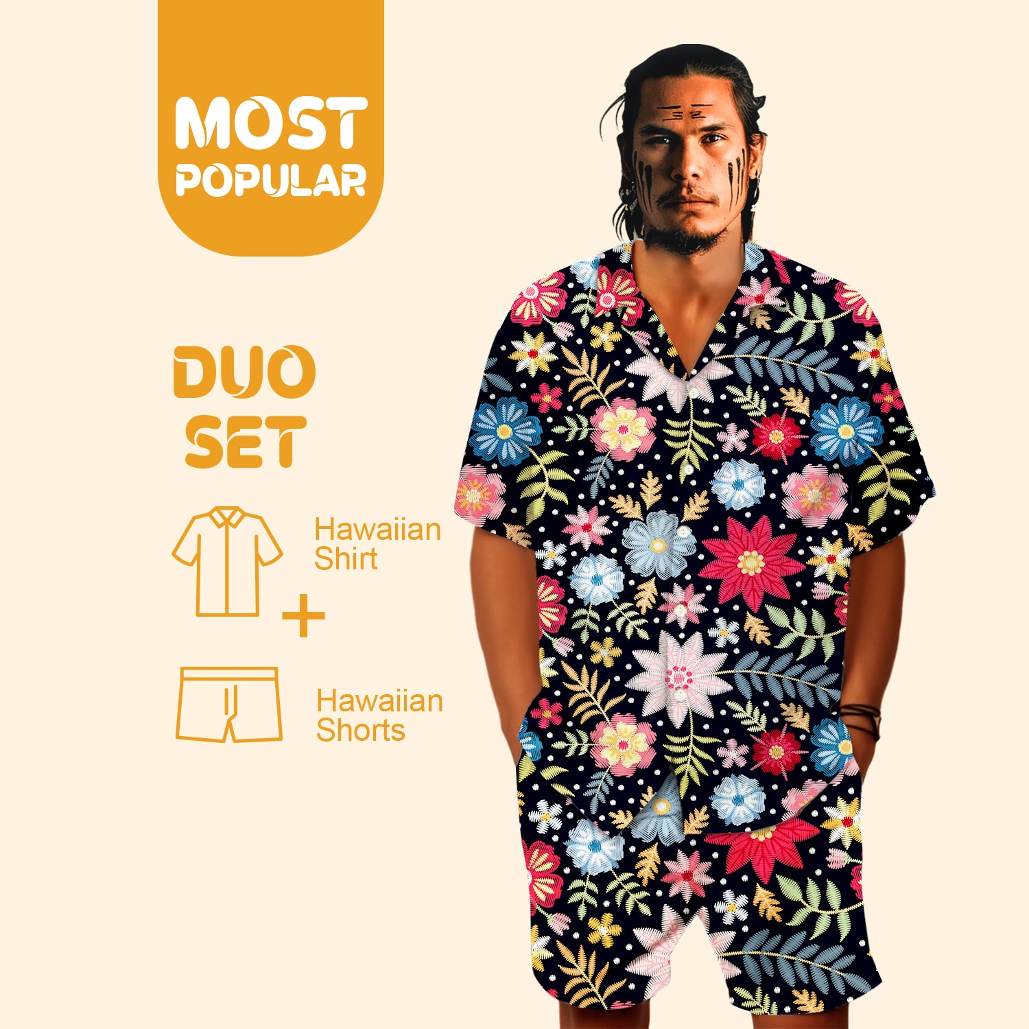 Native Pattern Hawaiian Shirt New - 86050