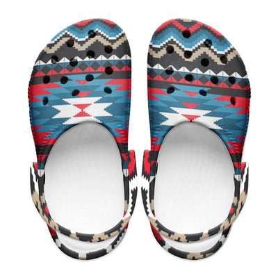 Native Pattern Clog Shoes For Adult and Kid 89170 New