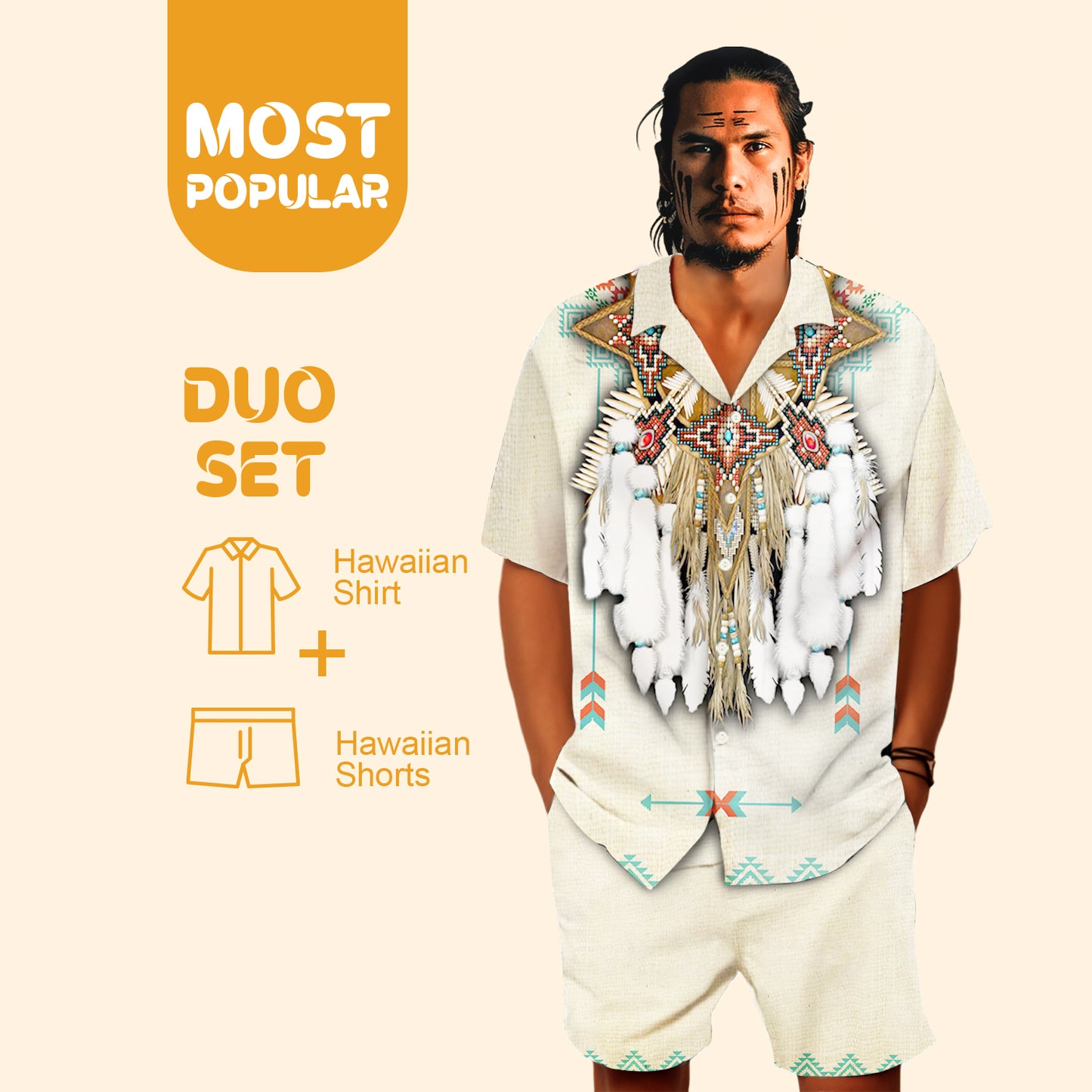 Native Pattern Hawaiian Shirt New - 86005