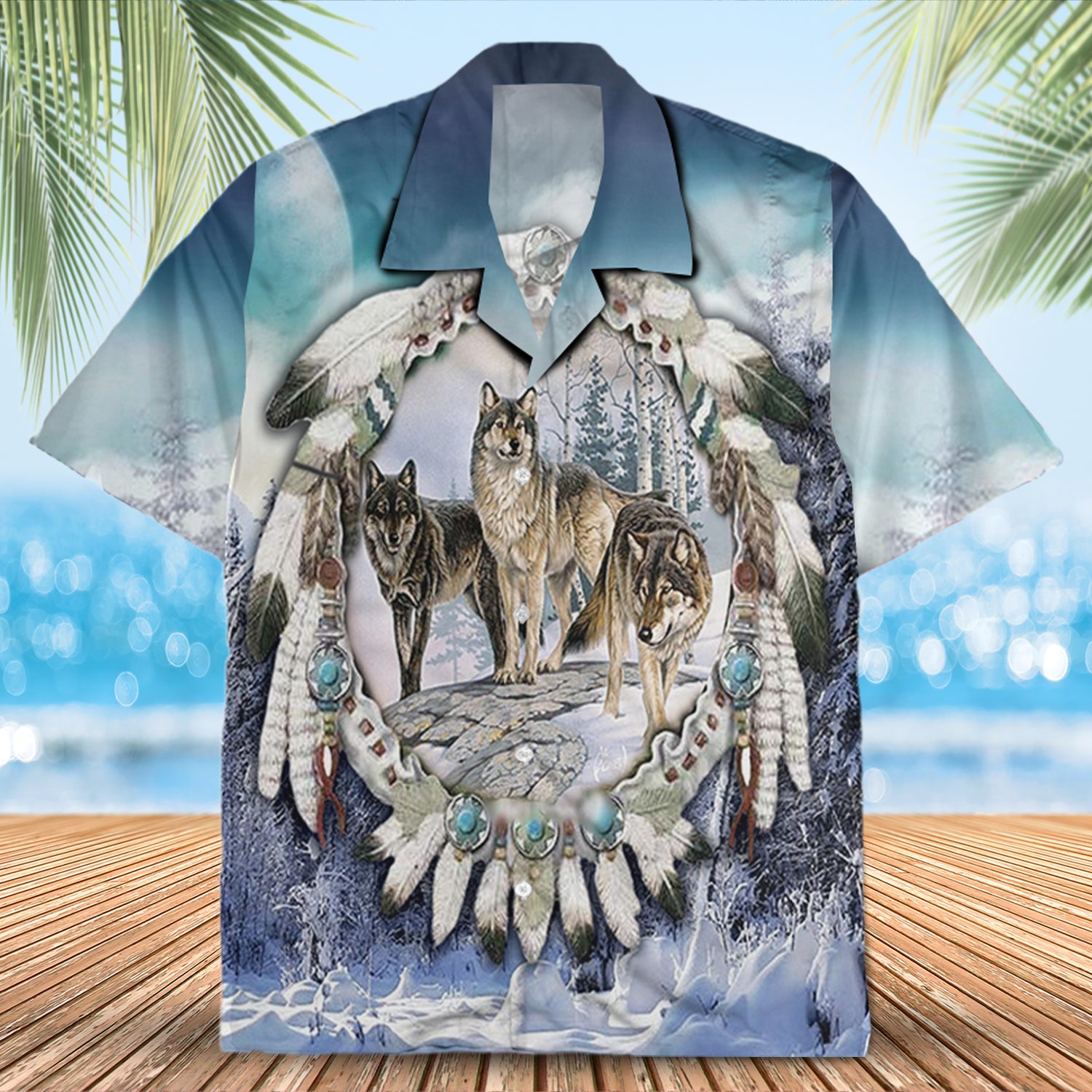 Native Pattern Hawaiian Shirt New - 86009