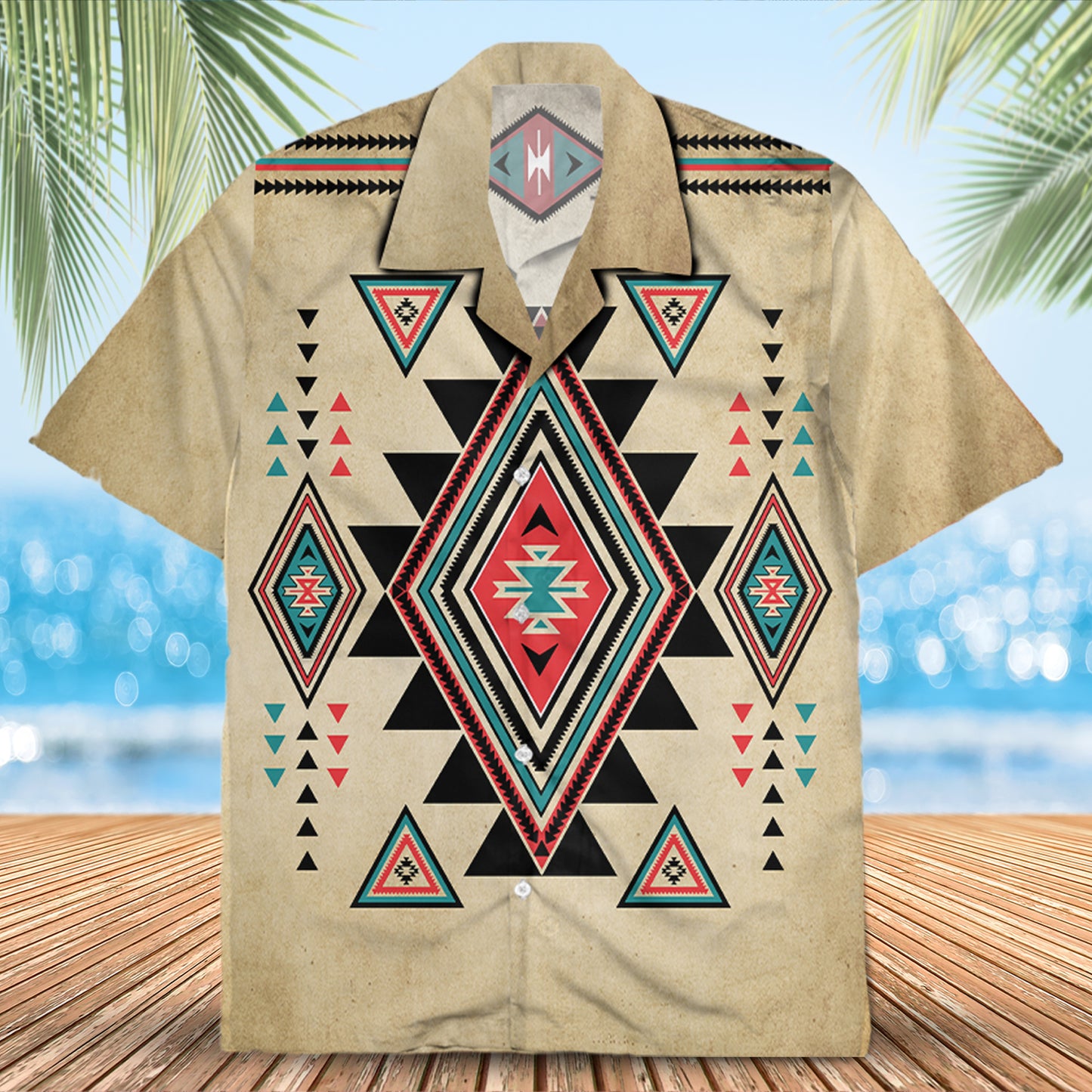 Native Pattern Hawaiian Shirt New - 86020