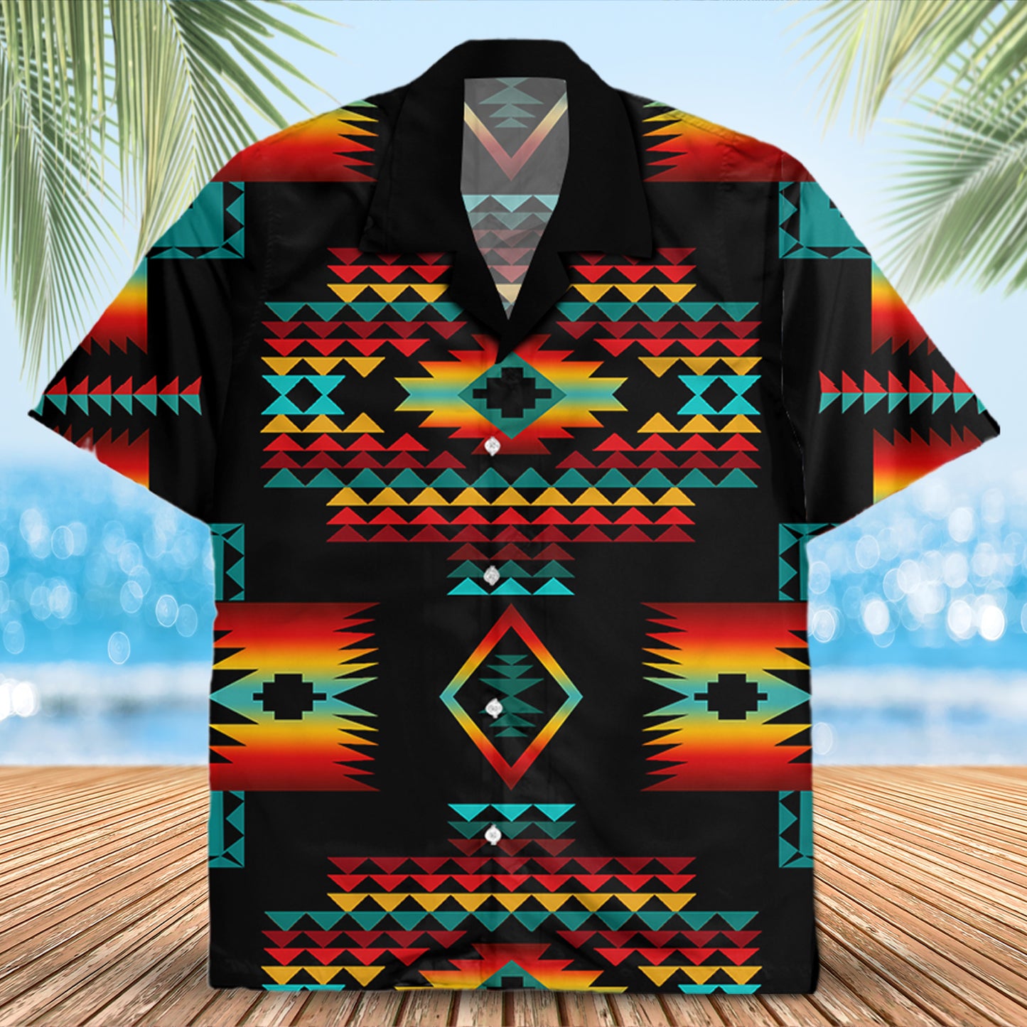 Native Pattern Hawaiian Shirt New - 86022