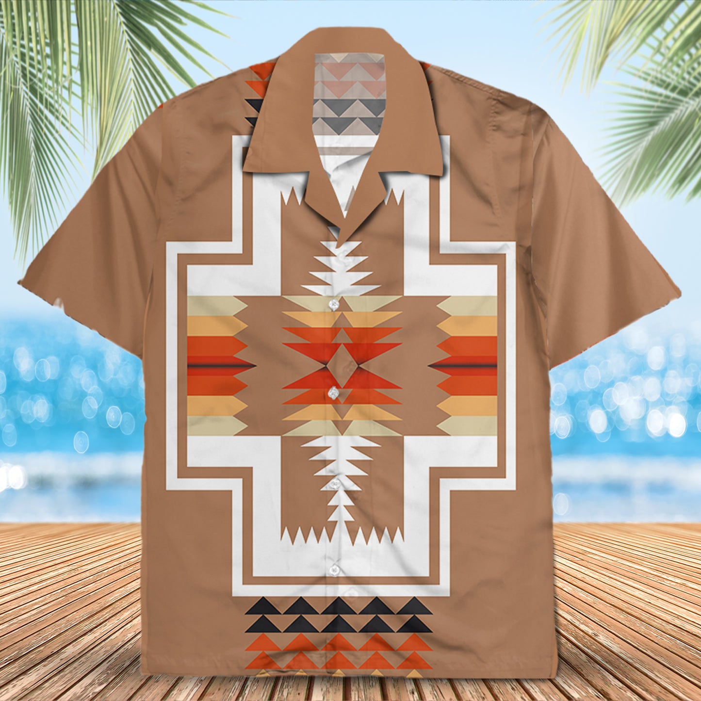 Native Pattern Hawaiian Shirt New - 86025