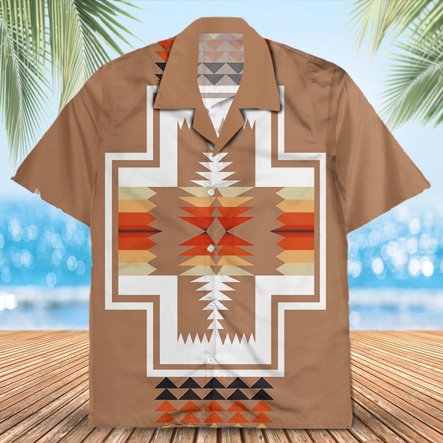 Native Pattern Hawaiian Shirt New - 86025