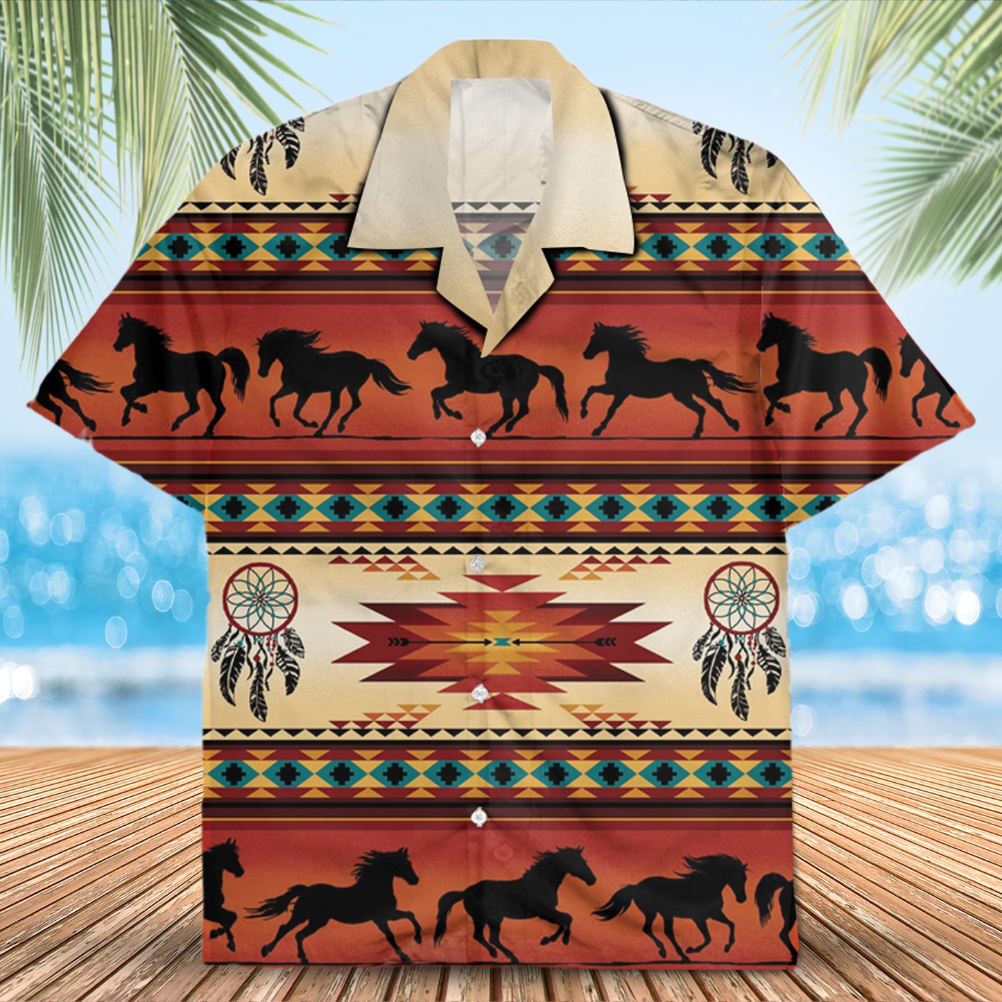 Native Pattern Hawaiian Shirt New - 86010