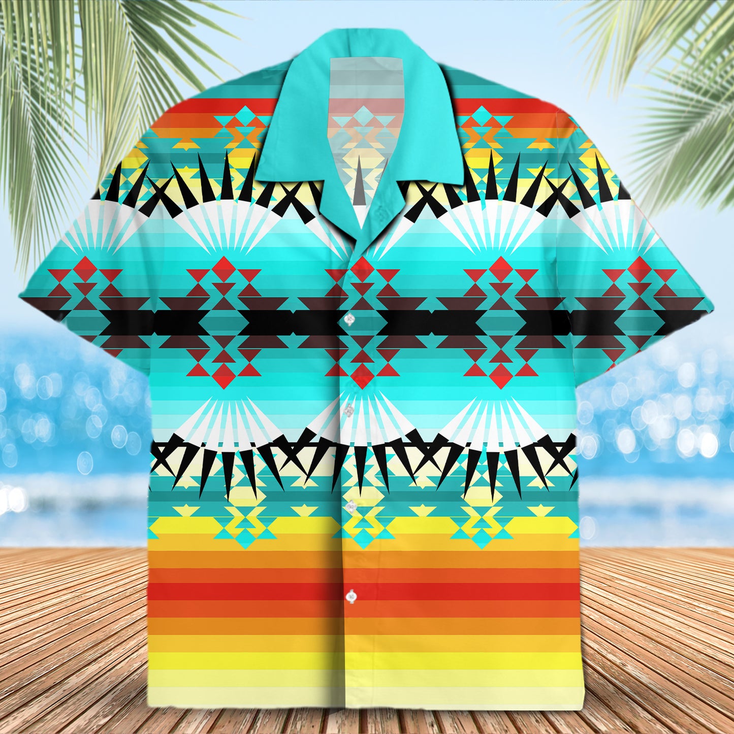 Native Pattern Hawaiian Shirt New - 86044