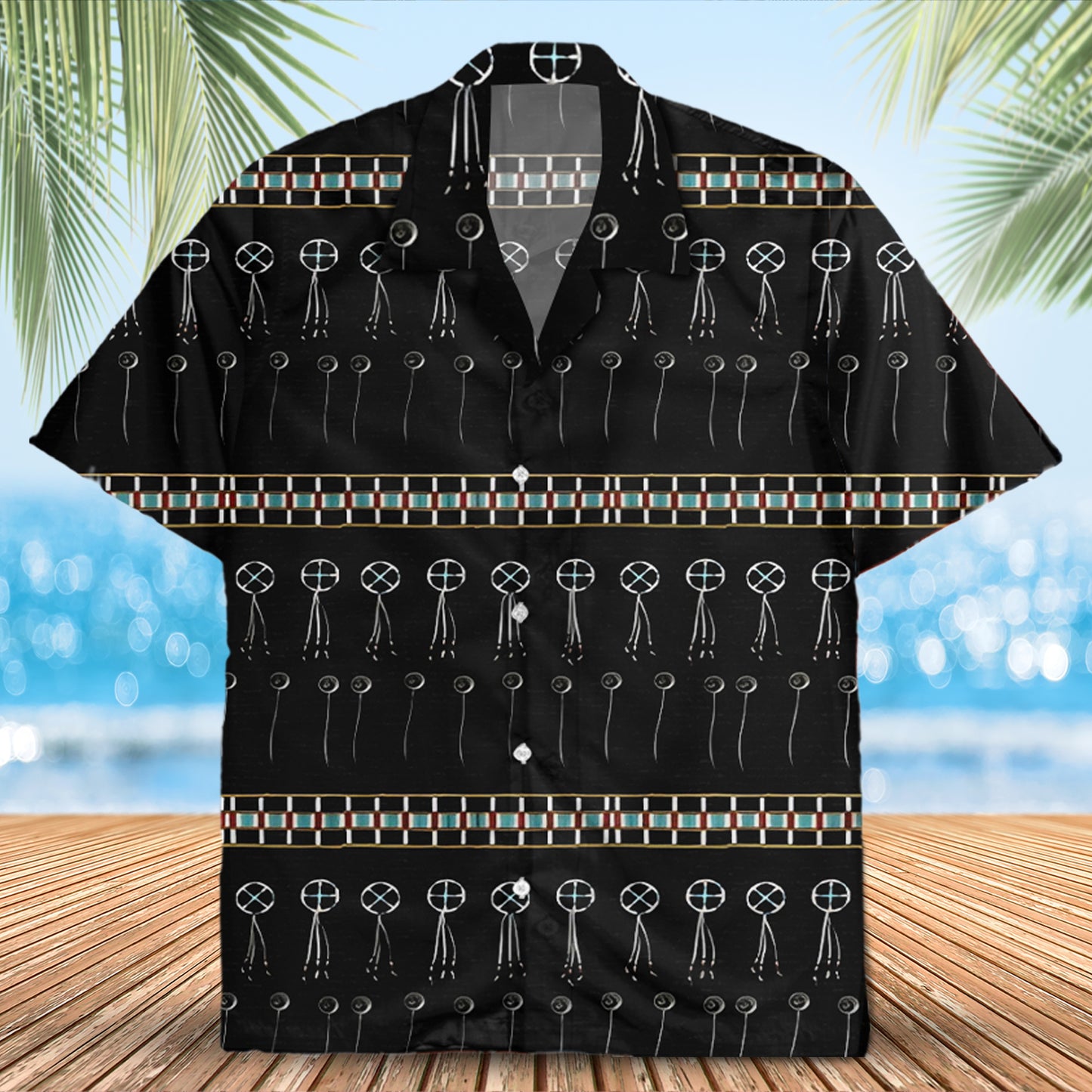 Native Pattern Hawaiian Shirt New - 86049