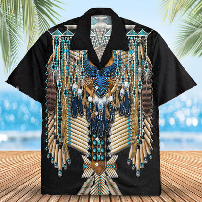 Native Eagle Pattern Hawaiian Shirt New - 86023