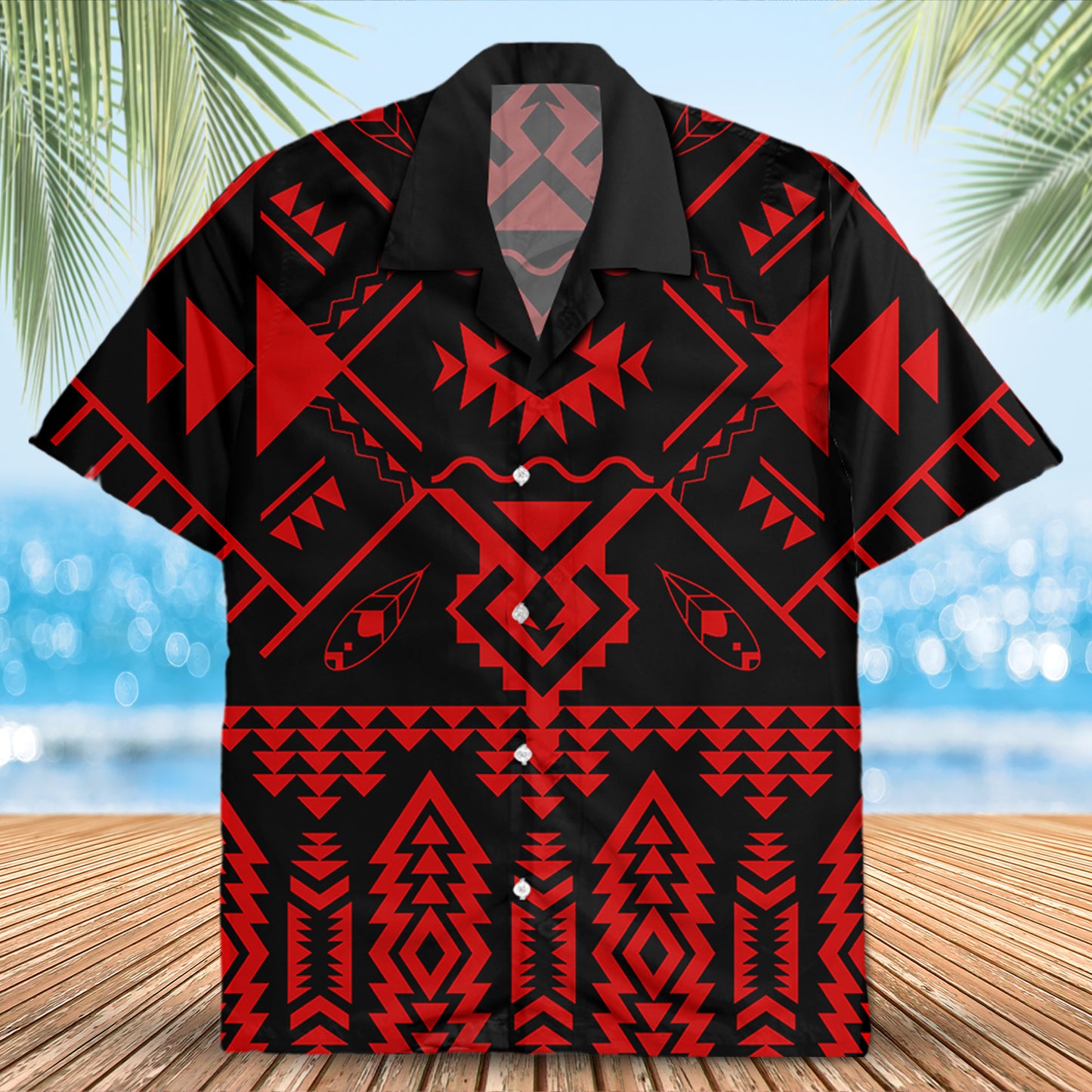 Native Pattern Hawaiian Shirt New - 86015