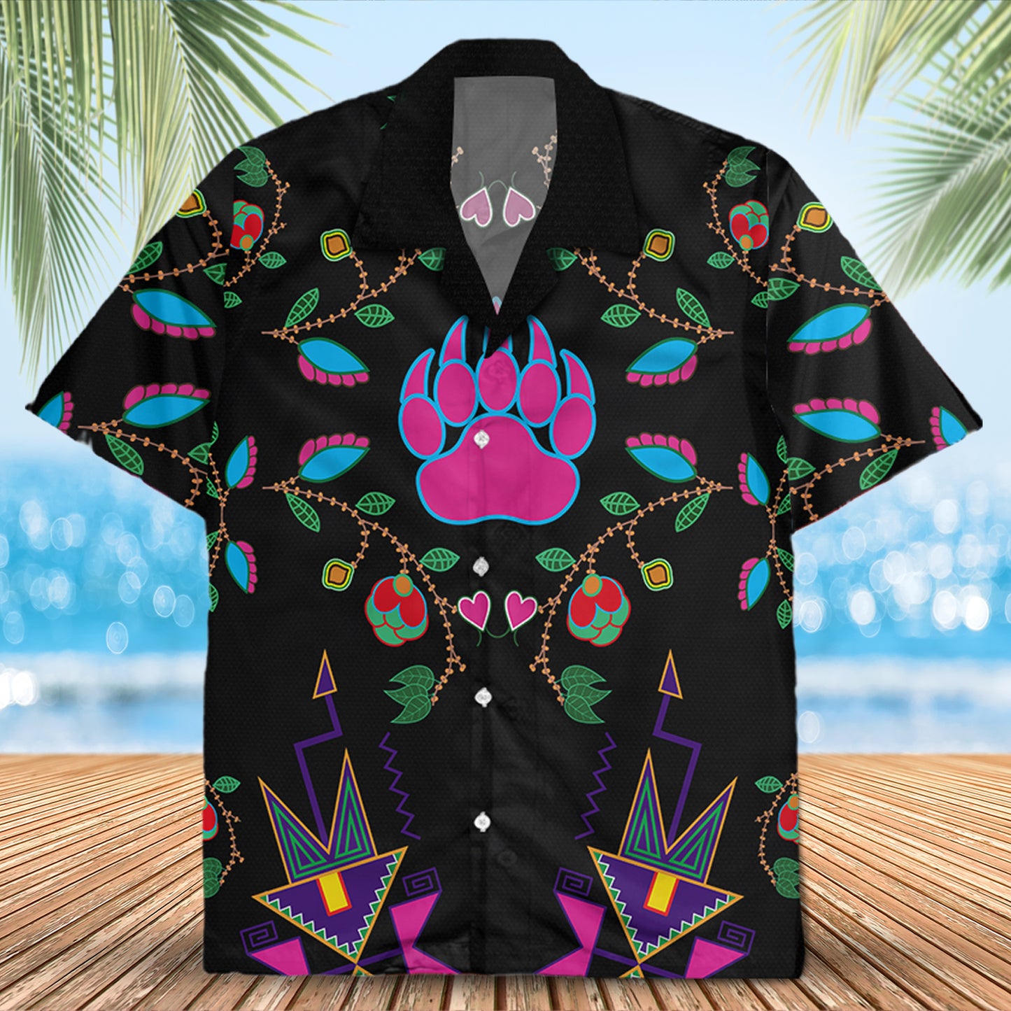 Native Pattern Hawaiian Shirt New - 86041
