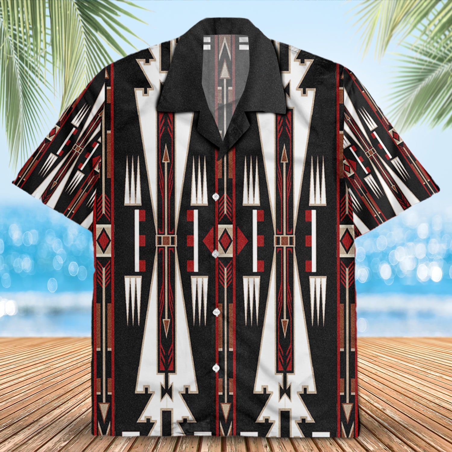 Native Pattern Hawaiian Shirt New - 86013