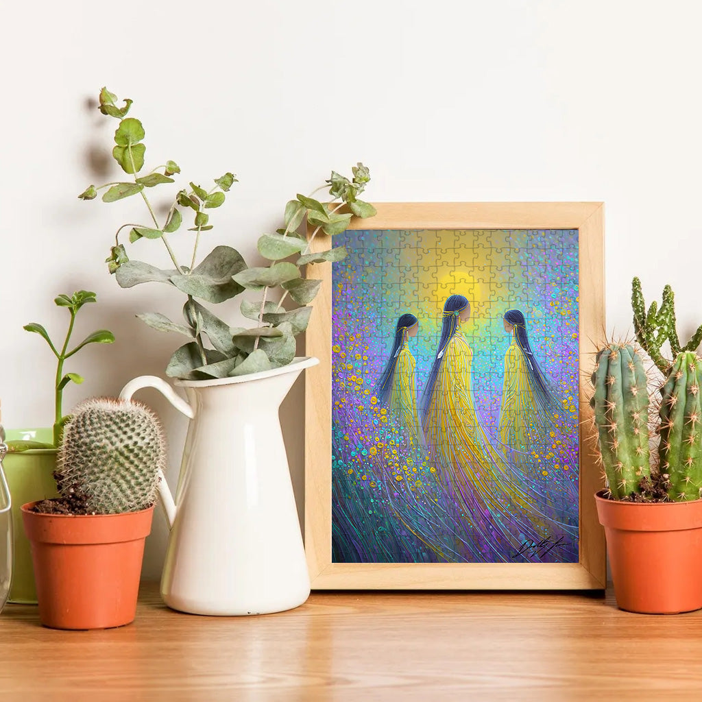 The Song of the Three Sisters – Wooden Jigsaw Puzzle (300 / 500 / 1000 Pieces) - NH79