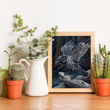 Raven - Shadow Messenger – Wooden Jigsaw Puzzle (300 / 500 / 1000 Pieces)