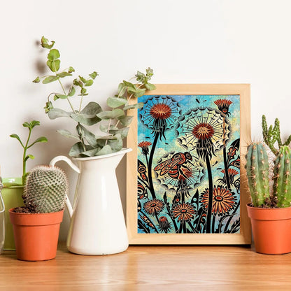 The Bee Who Followed the Seeds – Variant Acrylic/ Wooden Jigsaw Puzzle (300 / 500 / 1000 Pieces)