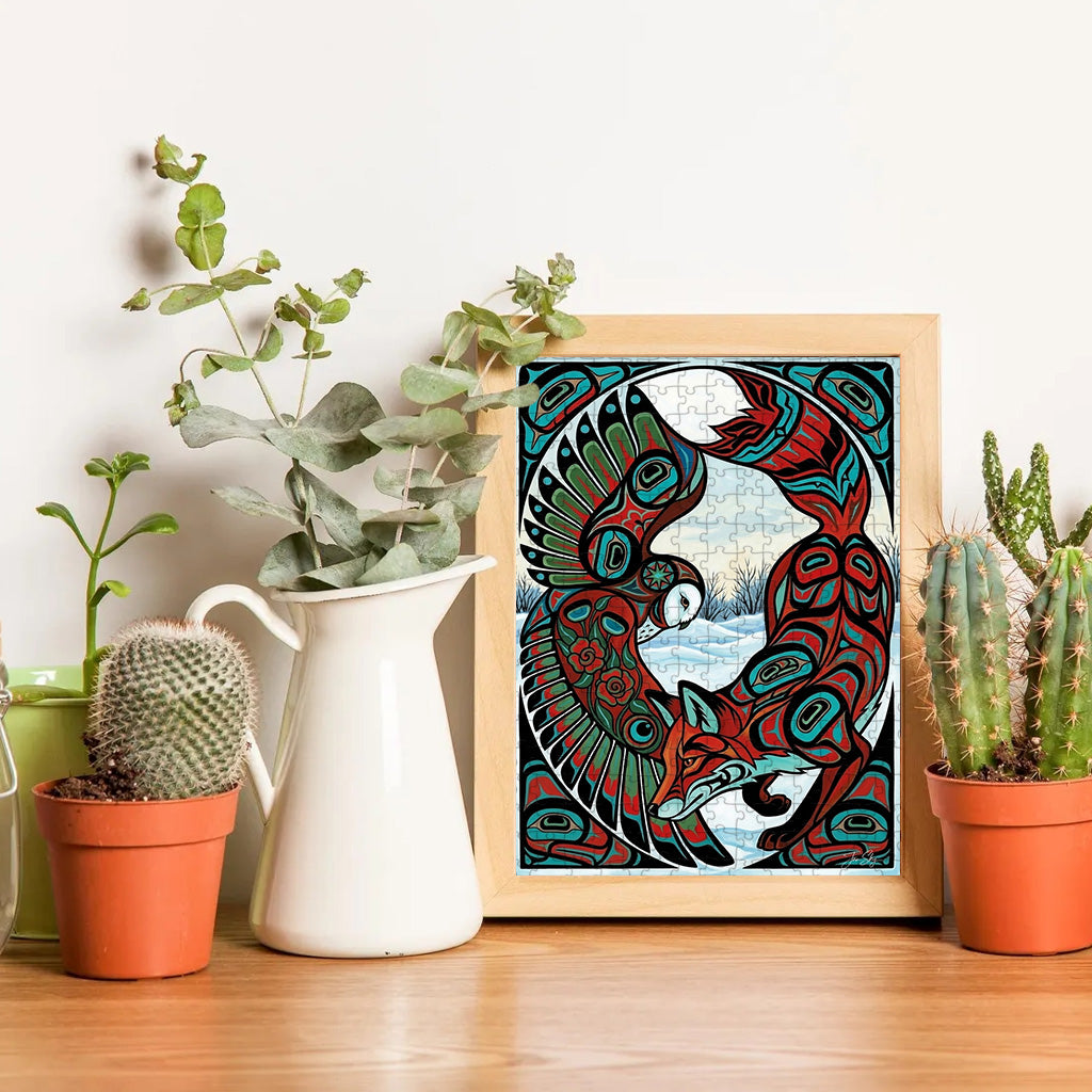 The ones who listen through the snow  – Variant Acrylic/ Wooden Jigsaw Puzzle (300 / 500 / 1000 Pieces)