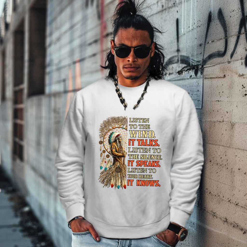 LISTEN TO THE WIND. IT TALKS. LISTEN TO THE SILENCE IT SPEAKS. LISTEN TO YOUR HEART. IT KNOWS.