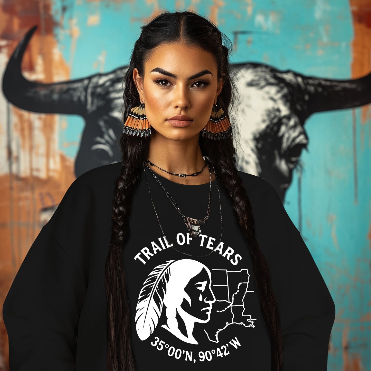 TRAIL OF TEARS 90°42'W 35°00'N.