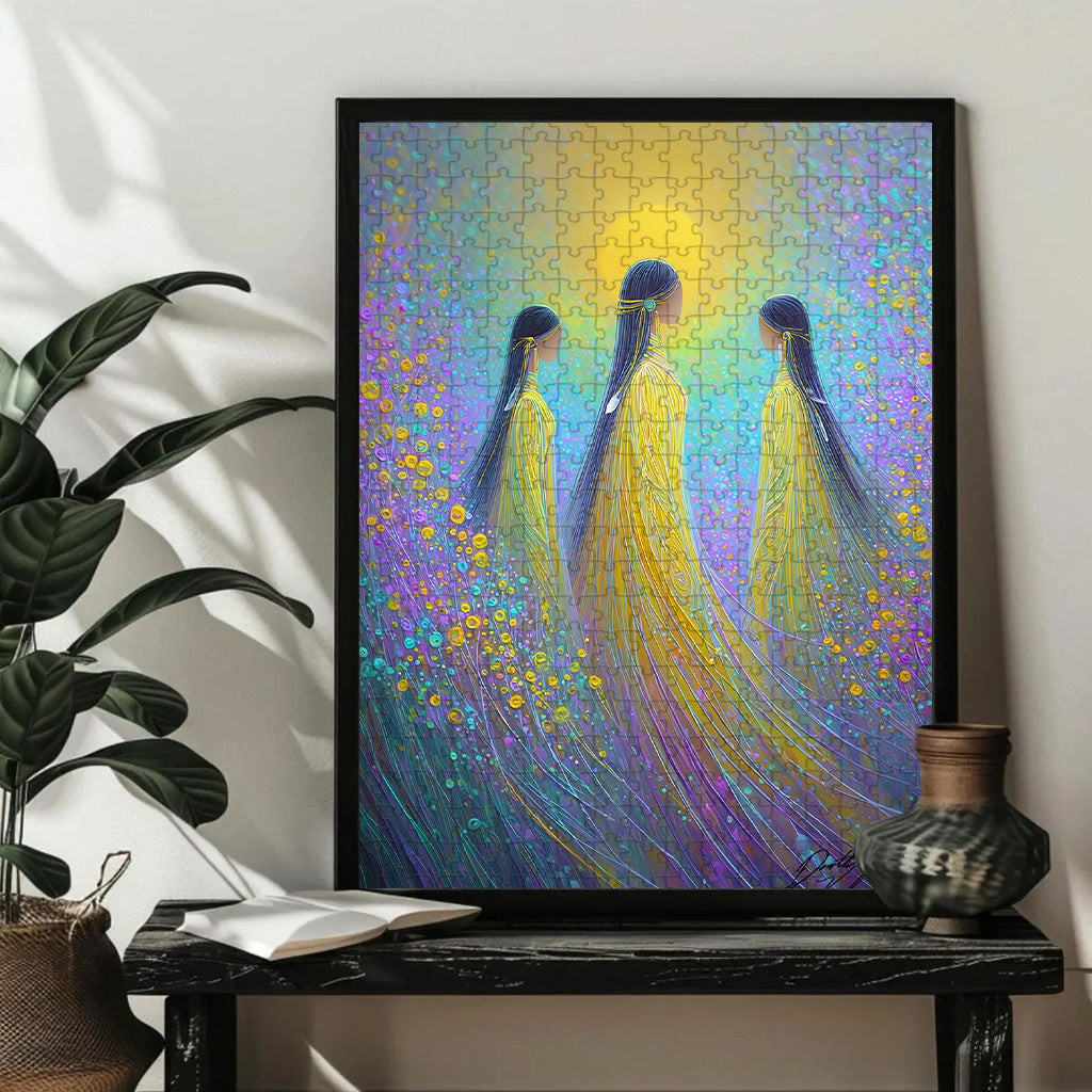 The Song of the Three Sisters – Wooden Jigsaw Puzzle (300 / 500 / 1000 Pieces) - NH79