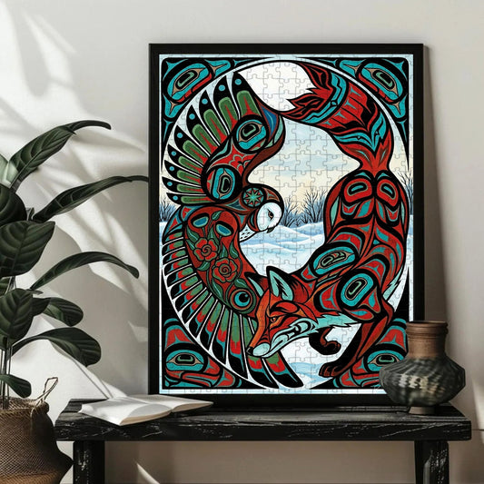 The ones who listen through the snow  – Variant Acrylic/ Wooden Jigsaw Puzzle (300 / 500 / 1000 Pieces)