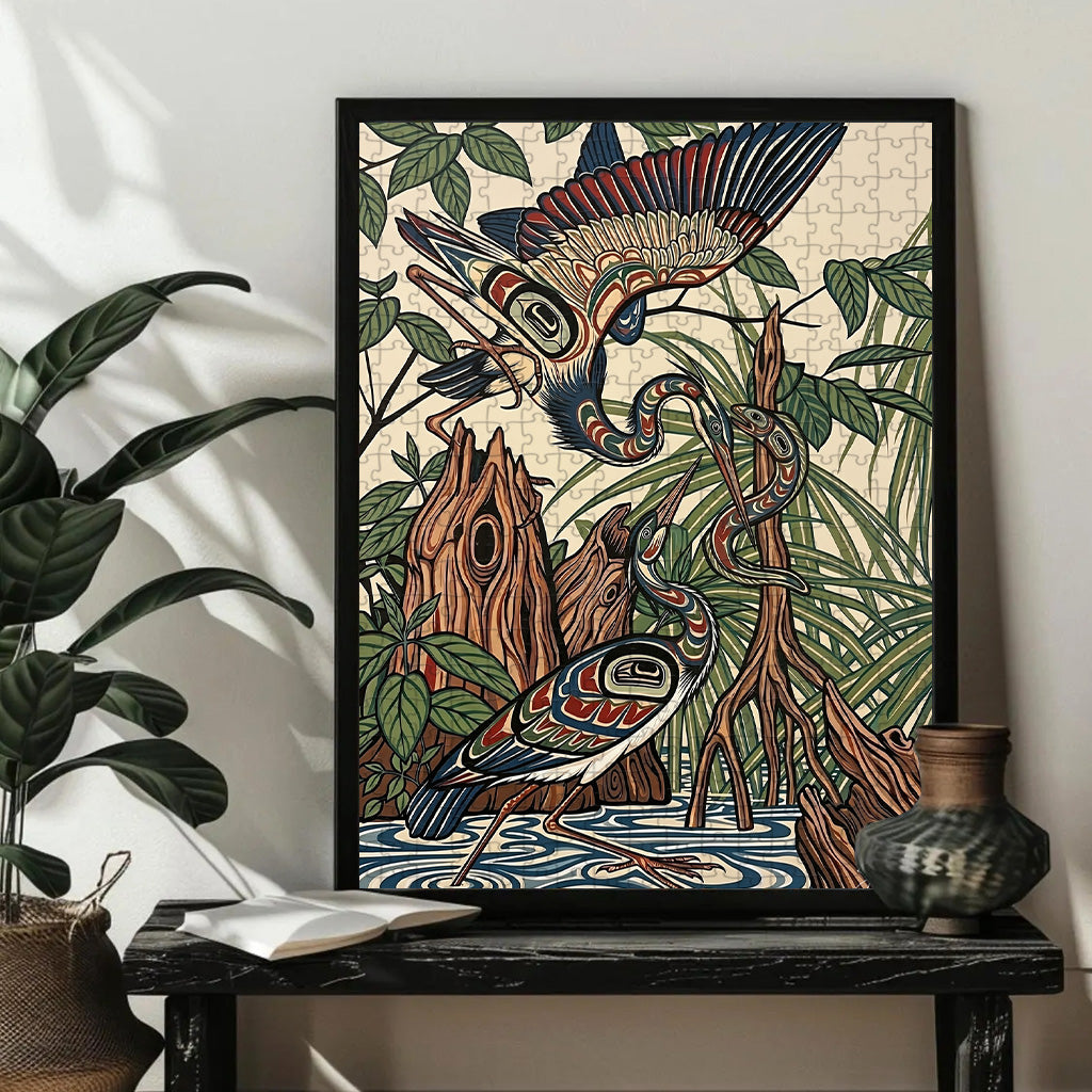 Heron – Wooden Jigsaw Puzzle - CT52789 (300 / 500 / 1000 Pieces)
