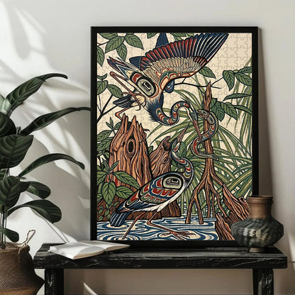 Heron – Wooden Jigsaw Puzzle - CT52789 (300 / 500 / 1000 Pieces)