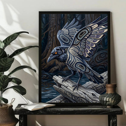Raven - Shadow Messenger – Wooden Jigsaw Puzzle (300 / 500 / 1000 Pieces)