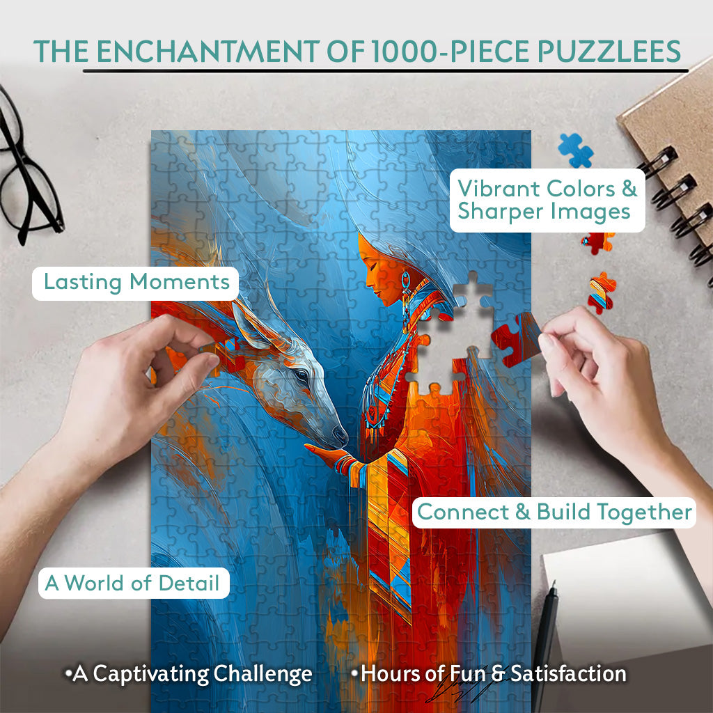 The Whisper of the Sacred – Wooden Jigsaw Puzzle (300 / 500 / 1000 Pieces) - NH79