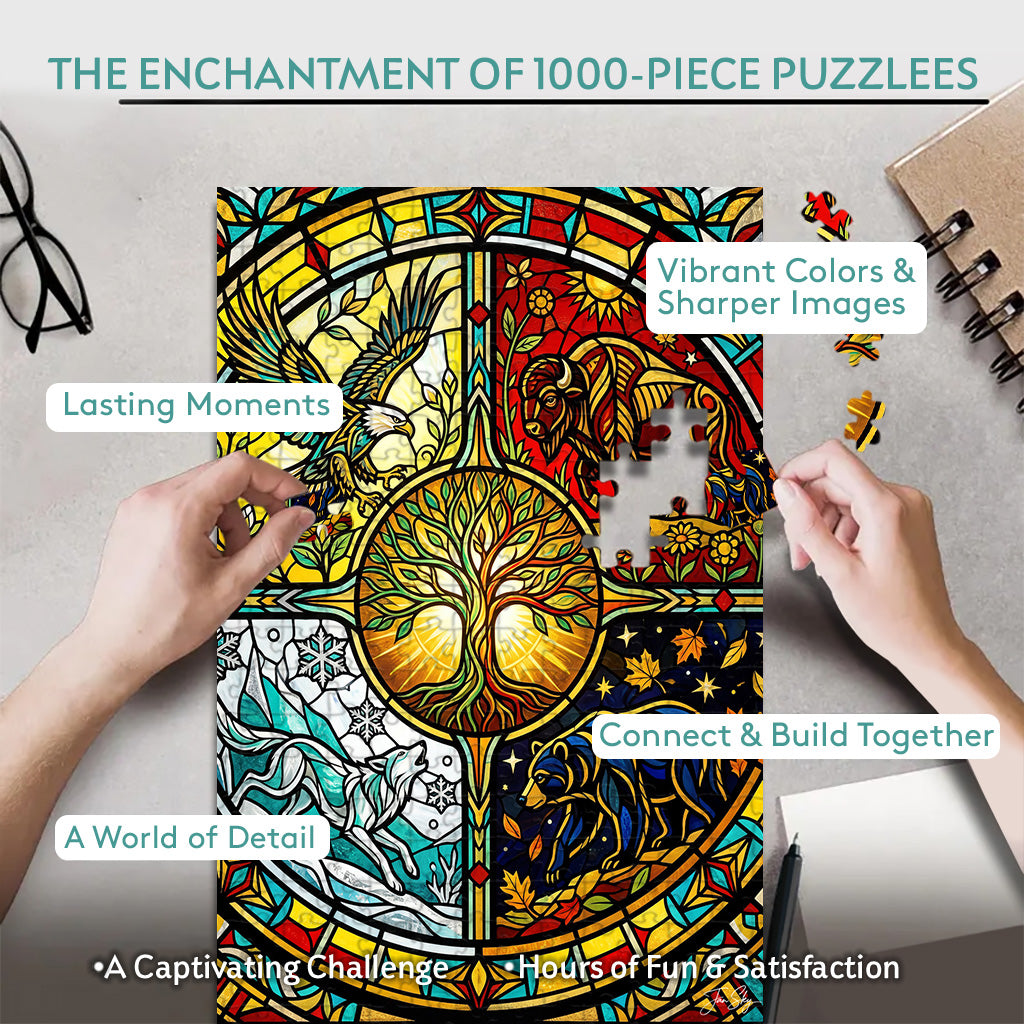 The Circle Holds – Wooden Jigsaw Puzzle (300 / 500 / 1000 Pieces)