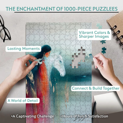 The Quiet Place Between Spirits – Wooden Jigsaw Puzzle (300 / 500 / 1000 Pieces) - NH79