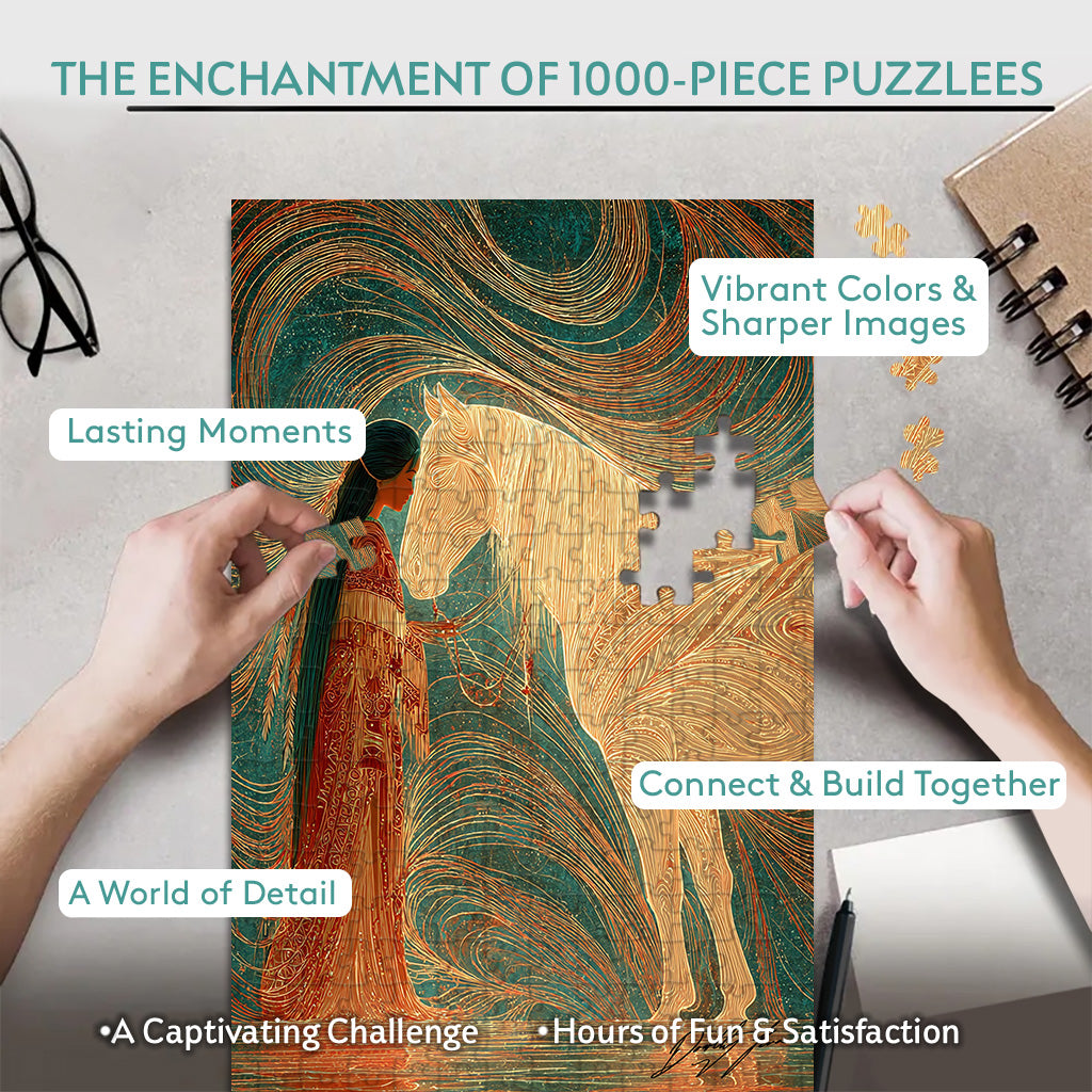 River of Silent Bonds – Wooden Jigsaw Puzzle (300 / 500 / 1000 Pieces) - NH79