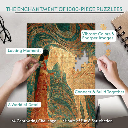 River of Silent Bonds – Wooden Jigsaw Puzzle (300 / 500 / 1000 Pieces) - NH79
