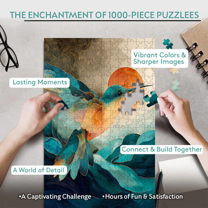Wings of the Sacred Wind – Wooden Jigsaw Puzzle (300 / 500 / 1000 Pieces) - NH79