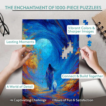The Path the Ancestors Left Behind – Wooden Jigsaw Puzzle (300 / 500 / 1000 Pieces) - NH79