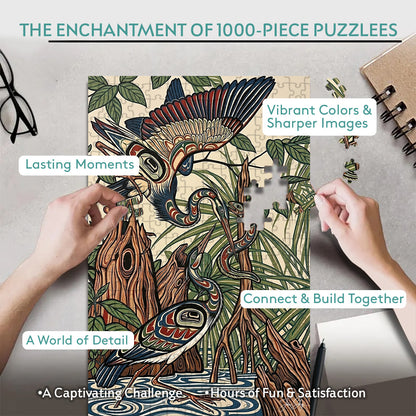 Heron – Wooden Jigsaw Puzzle - CT52789 (300 / 500 / 1000 Pieces)