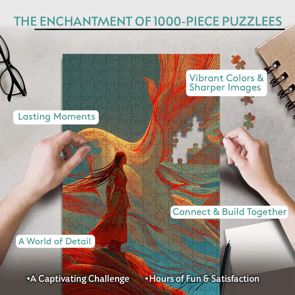 The Place Where Courage Learns to Kneel – Wooden Jigsaw Puzzle (300 / 500 / 1000 Pieces) - NH79