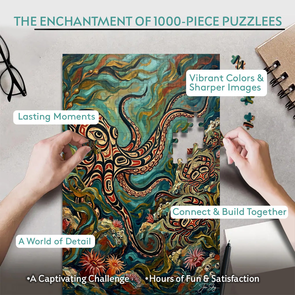 Eight Ways of Wondering – Wooden Jigsaw Puzzle (300 / 500 / 1000 Pieces)