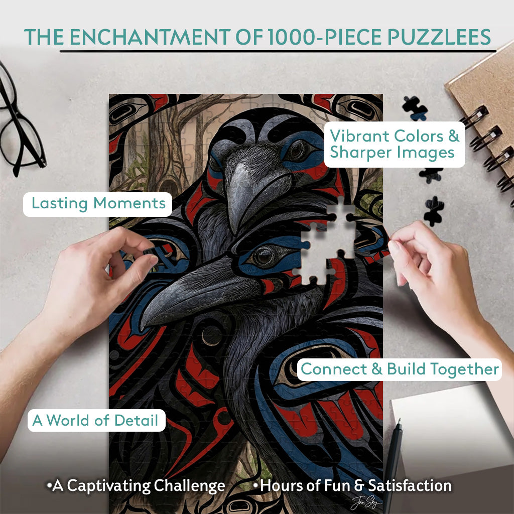 The Ravens Who Remembered the Hidden Truth – Variant Acrylic/ Wooden Jigsaw Puzzle (300 / 500 / 1000 Pieces)