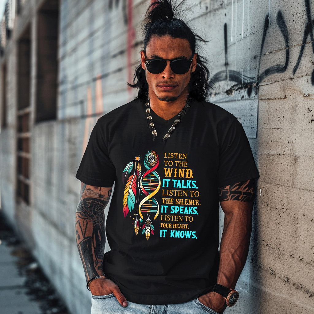 LISTEN TO THE WIND.  IT TALKS.  LISTEN TO THE SILENCE.  IT SPEAKS.  LISTEN TO YOUR HEART.  IT KNOWS.