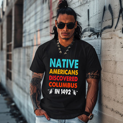NATIVE AMERICANS DISCOVERED COLUMBUS  IN 1492